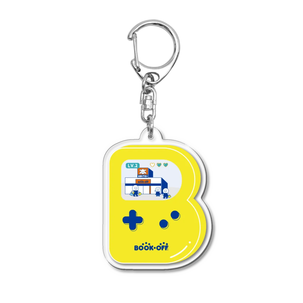 アクリルキーホルダー 【期間限定】ブックオフ ゲーム機風A(黄)