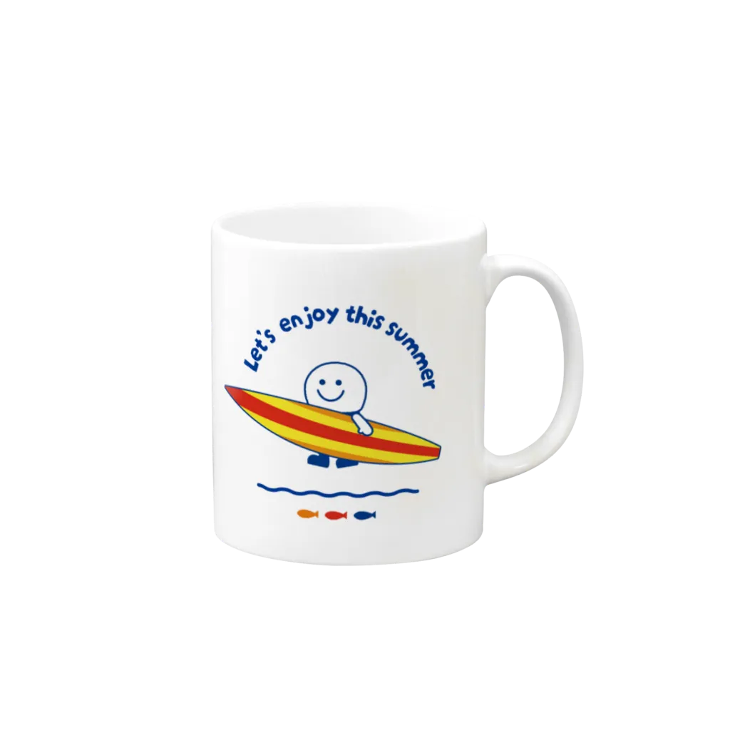 マグカップ 【期間限定】ブックオフ サマーサーフよむよむ君