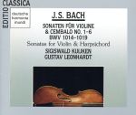バッハ:ヴァイオリンとチェンバロのためのソナタ集