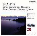 ブラームス:弦楽六重奏曲第1・2番、ピアノ五重奏曲 クラリネット五重奏曲