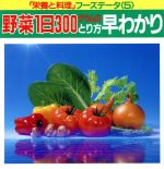 野菜1日300グラムのとり方早わかり -(「栄養と料理」フーズデータ5)