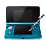 ニンテンドー3DS:アクアブルー(CTRSBAAA)(ニンテンドー3DS本体×1、専用充電台×1、専用ACアダプタ×1、専用タッチペン×1、SDメモリーカ)