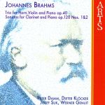 【輸入盤】Brahms: Trio For Horn, Violin And Piano op.40, Sonatas For Clarinet And Piano op.120 Nos.1&2