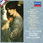 【輸入盤】Franck: Sonata for violin and piano  Debussy - Sonatas  Ravel - Introduction and Allegro / Chung  Lupu  Ellis  Melos Ensemble
