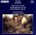 【輸入盤】D’indy: Piano Quintet Op.81