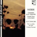 【輸入盤】Weber;Clarinet Quintet