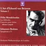 【輸入盤】Eduard van Beinum Vol.2 -Mendelssohn,Brahms